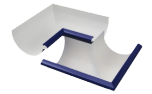 Half Round Gutter Miters profile