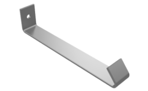 Hidden Gutter Bar Hanger — Aluminum, Stainless Steel, Copper profile