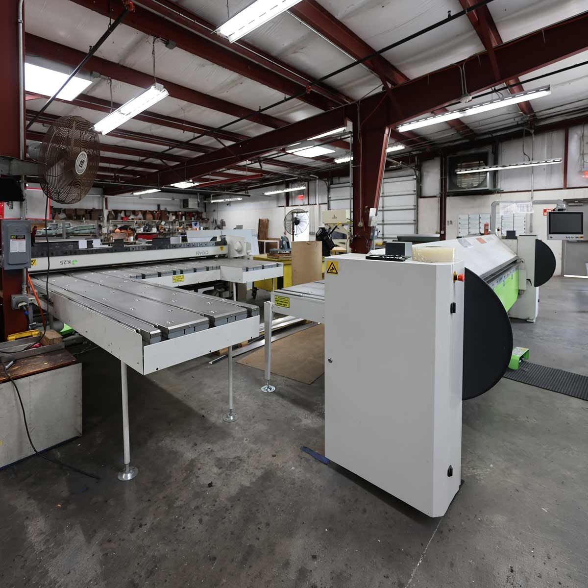 CIDAN K25 power folder on the Heritage Metal Products shop floor in Raleigh, NC